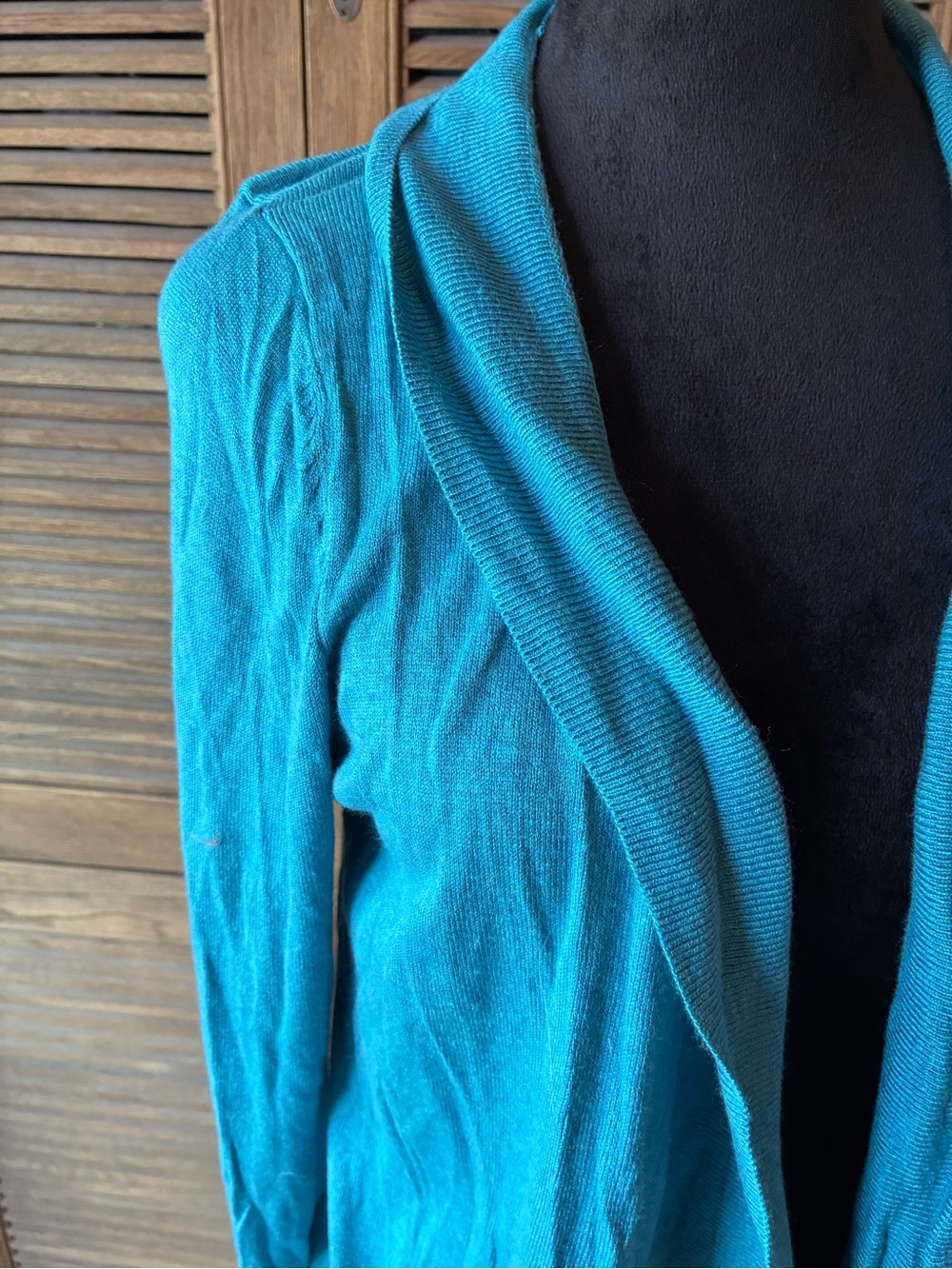 Merona Teal Open-Front Women's Cardigan - Picture 2 of 4